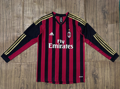 AC Milan 13/14 Home Long Sleeve Football Shirt