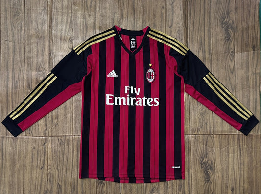 AC Milan 13/14 Home Long Sleeve Football Shirt