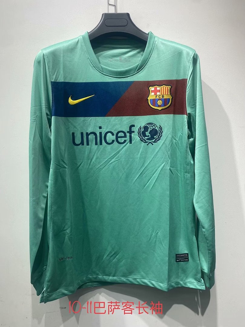 Barcelona 10/11 Away Long Sleeve Football Shirt