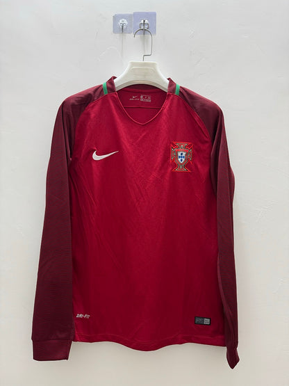 Portugal 2016 Home Long Sleeve Football Shirt