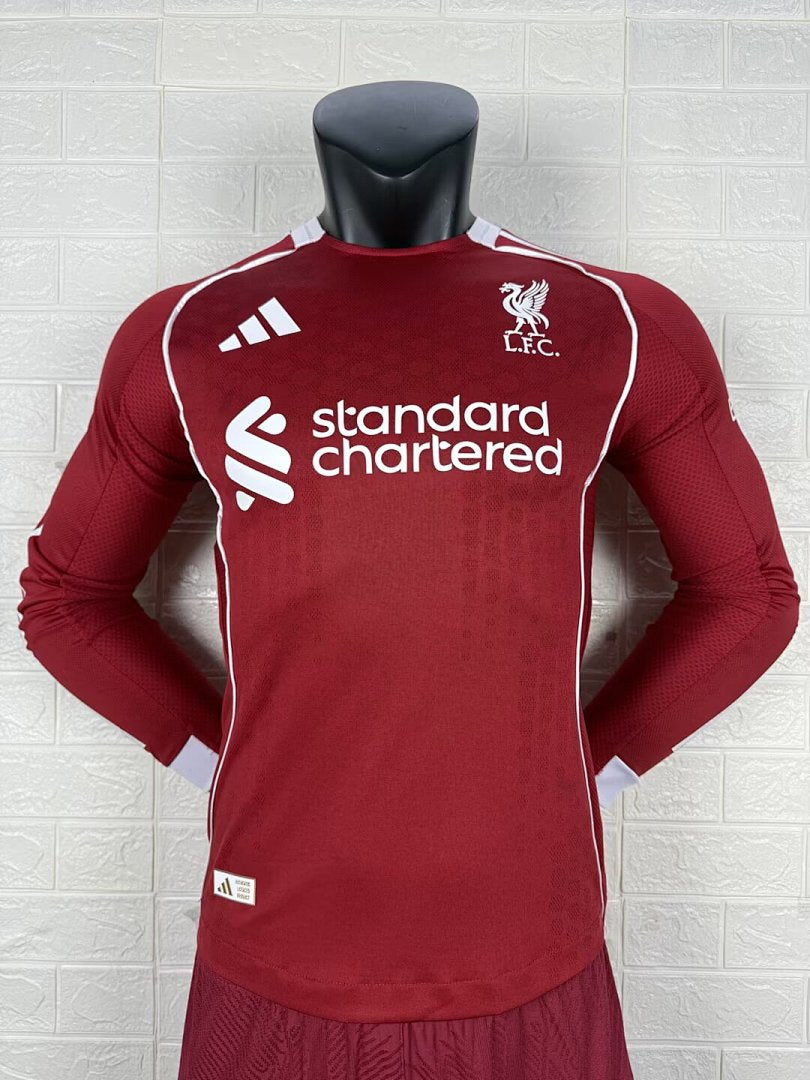 Liverpool 25/26 Home Long Sleeve Football Shirt