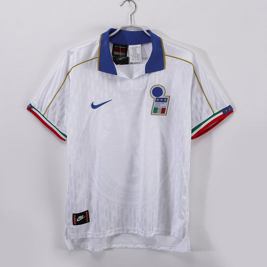 Italy 1995 Away White Football Shirt