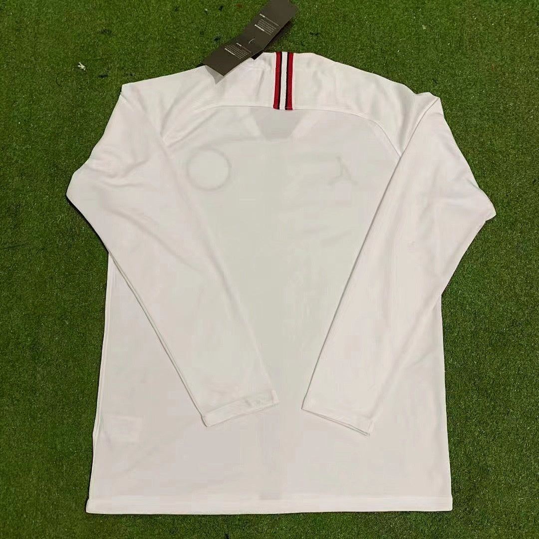 Paris Saint-Germain 18/19 White Long Sleeve Football Shirt