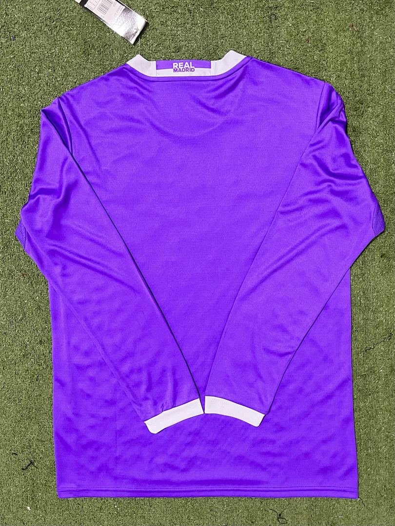 Real Madrid 16/17 Away Purple Long Sleeve Football Shirt