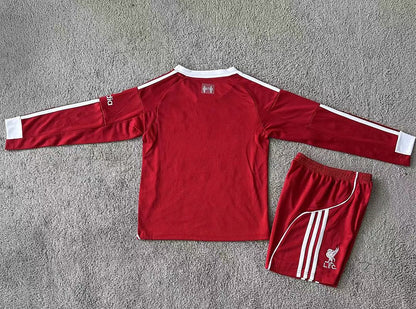 Kids Liverpool 25/26 Home Long Sleeve Football Shirt
