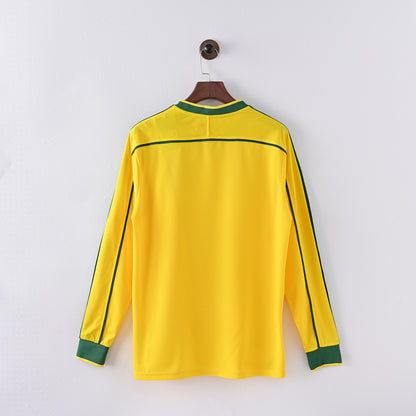 Brazil 1998 Home Long Sleeve Football Shirt