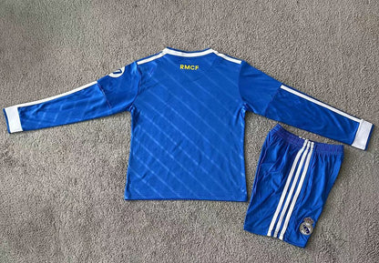 Kids Real Madrid 25/26 Third Long Sleeve Football Shirt