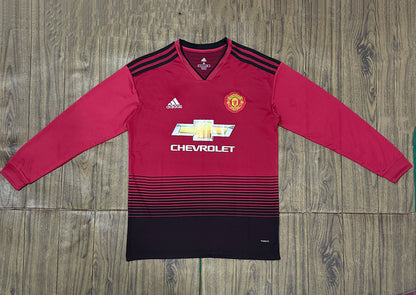 Manchester United 18/19 Home Long Sleeve Football Shirt