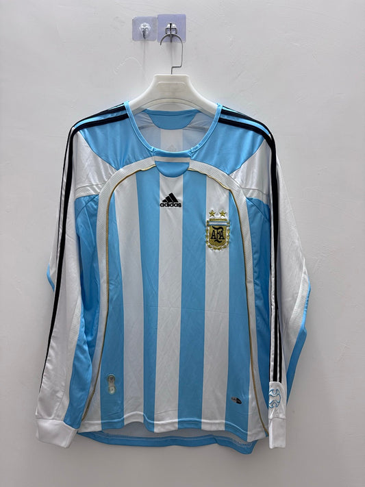 Argentina 2006 Home Long Sleeve Football Shirt