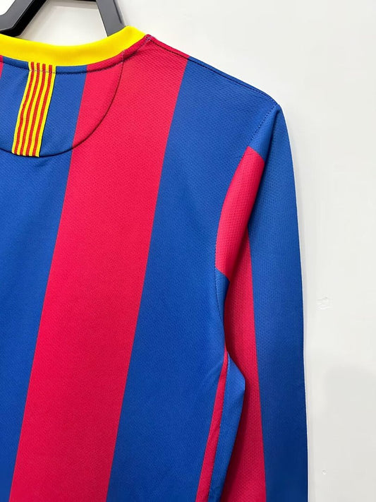 Barcelona 10/11 Home Long Sleeve Football Shirt