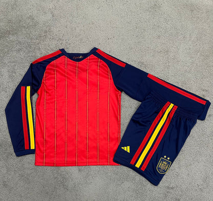 Spain 26/27 Home Two Stars Long Sleeve Football Shirt