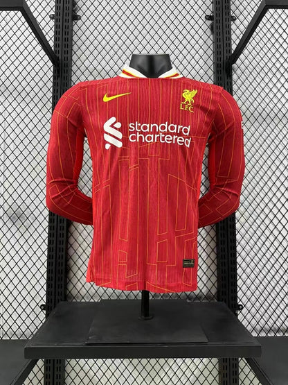 Liverpool 24/25 Home Long Sleeve Football Shirt