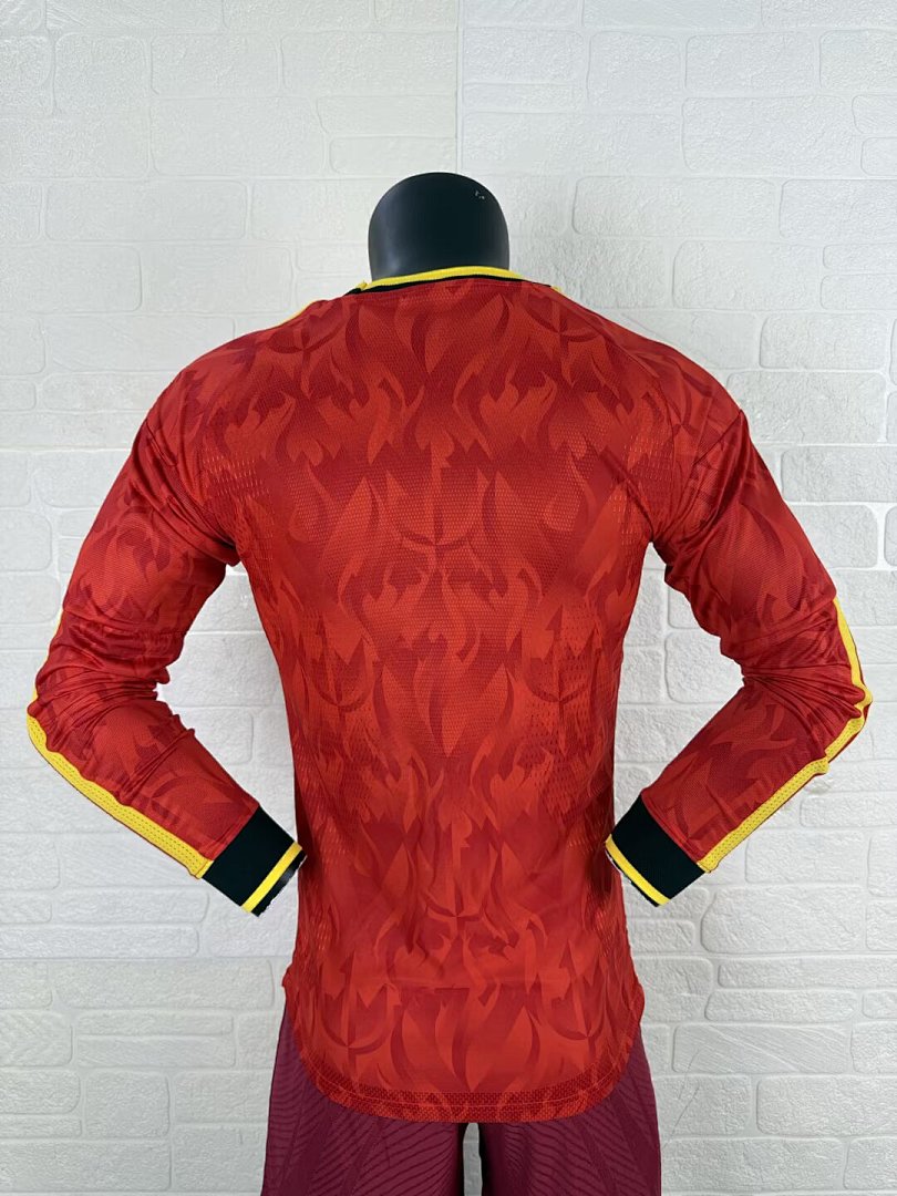 Belgium 26/27 Home Long Sleeve Player Version Football Shirt