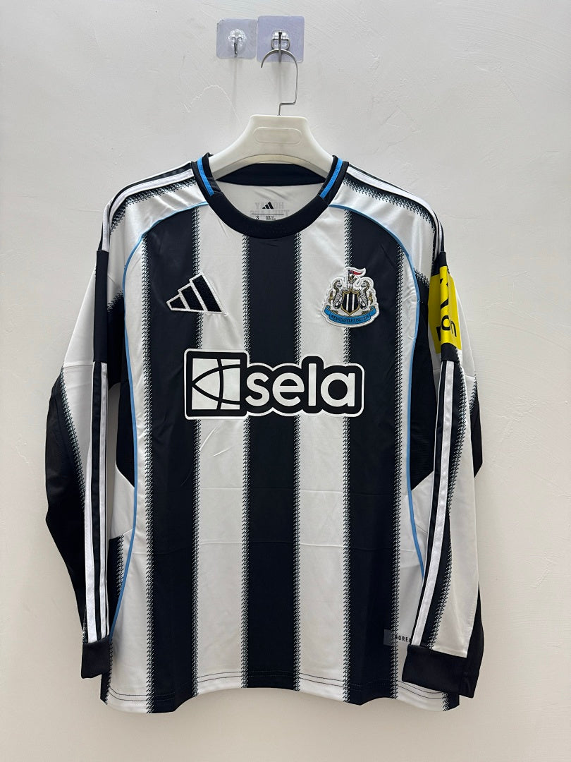 Newcastle United 25/26 Home Long Sleeve Football Shirt