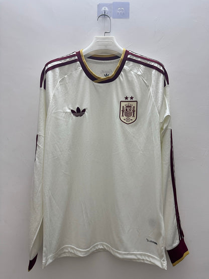 Spain 26/27 Away Two Stars Long Sleeve Football Shirt