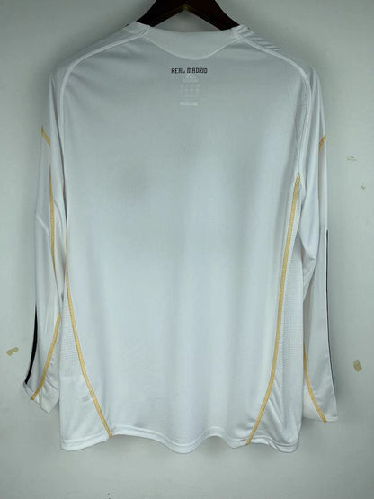 Real Madrid 09/10 Home Long Sleeve Football Shirt