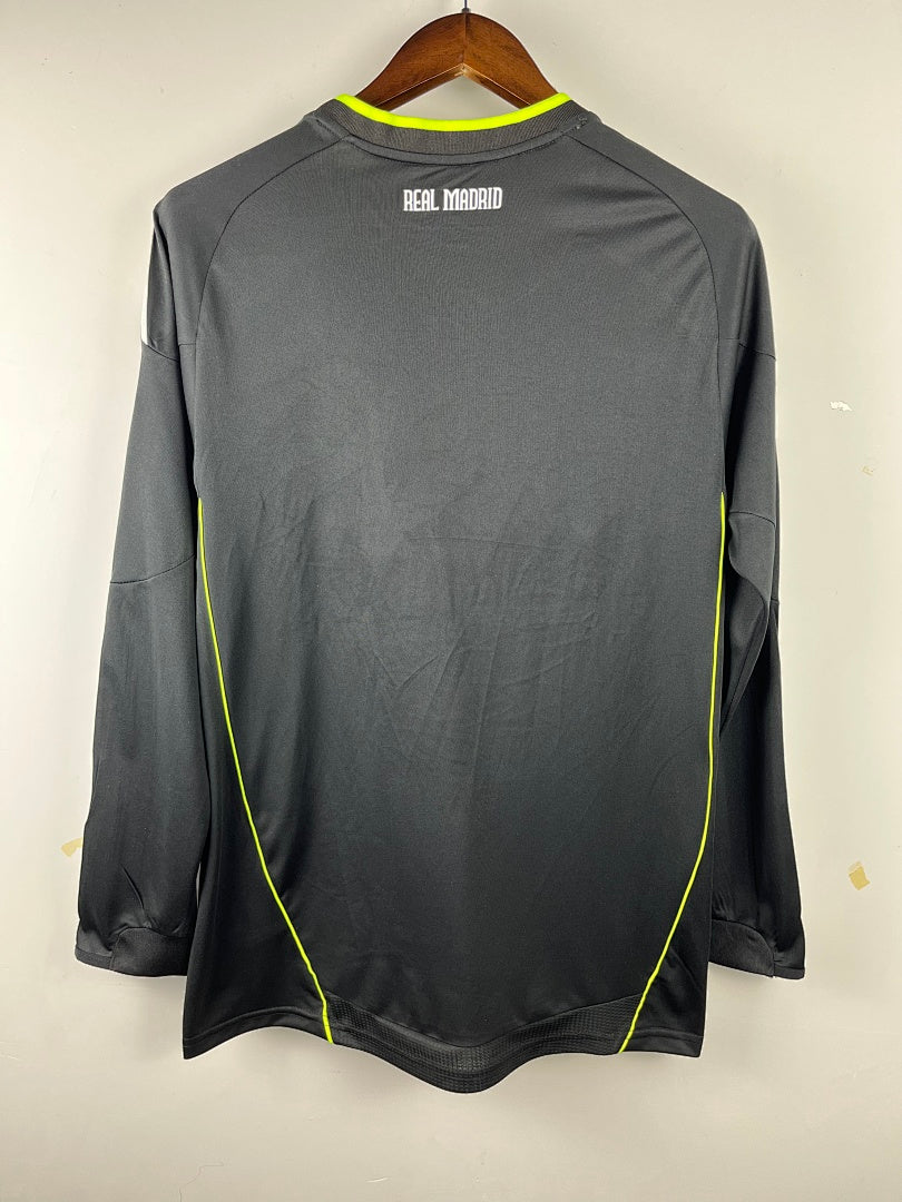 Real Madrid 10/11 Away Black Long Sleeve Football Shirt