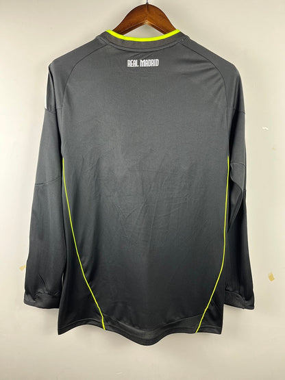 Real Madrid 10/11 Away Black Long Sleeve Football Shirt