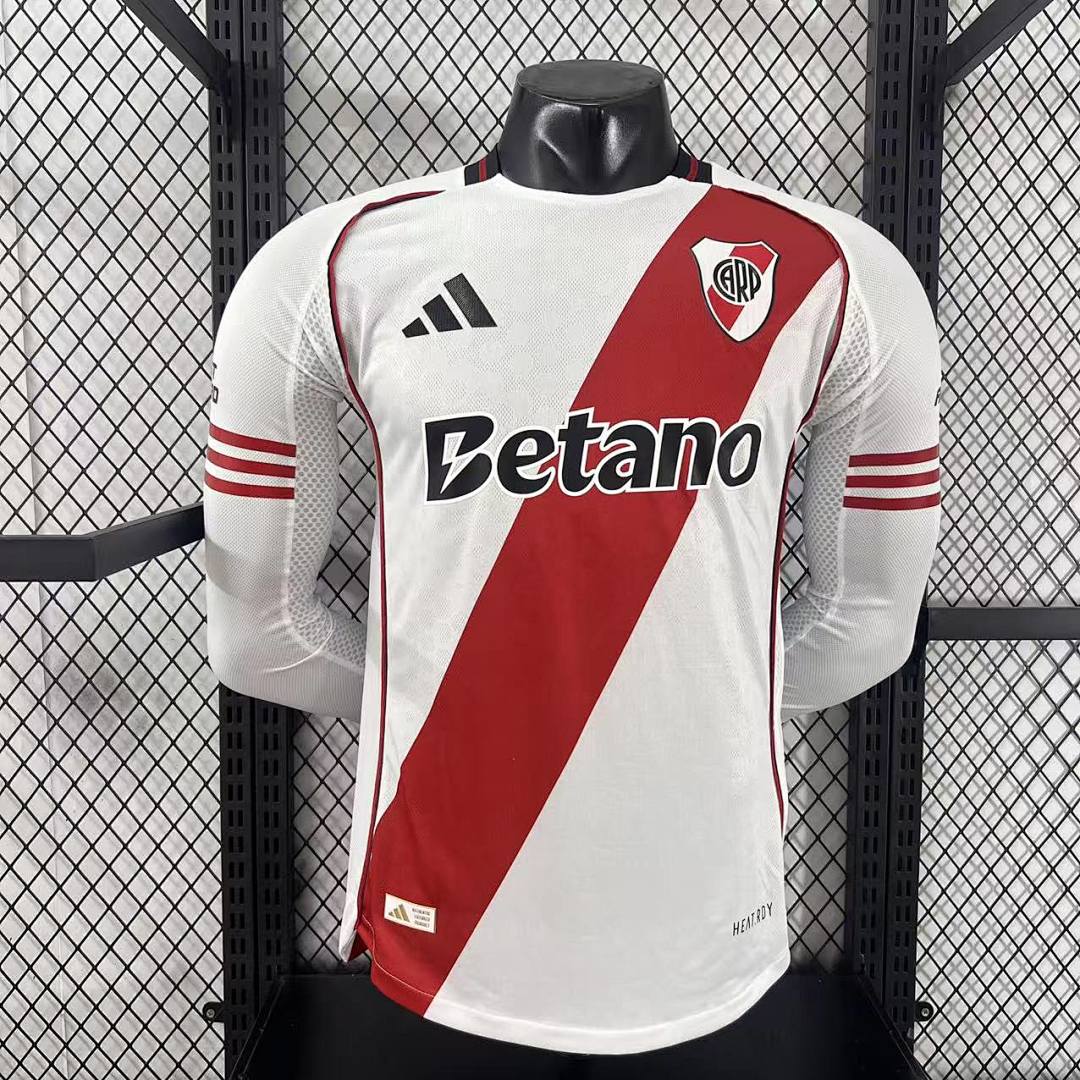 River Plate 25/26 Home Long Sleeve Football Shirt