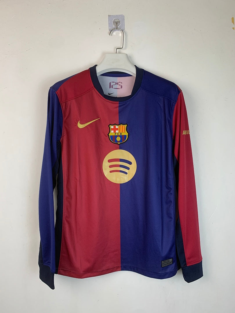Barcelona 24/25 Home Long Sleeve Football Shirt