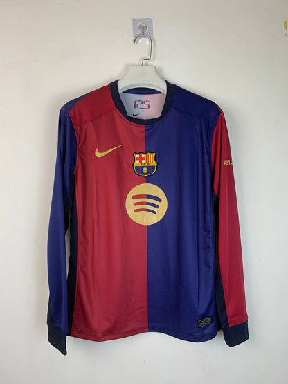 Barcelona 24/25 Home Long Sleeve Football Shirt
