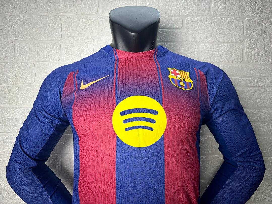 Barcelona 25/26 Home Long Sleeve Football Shirt
