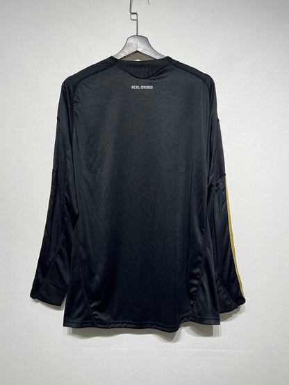 Real Madrid 09/10 Away Black Long Sleeve Football Shirt