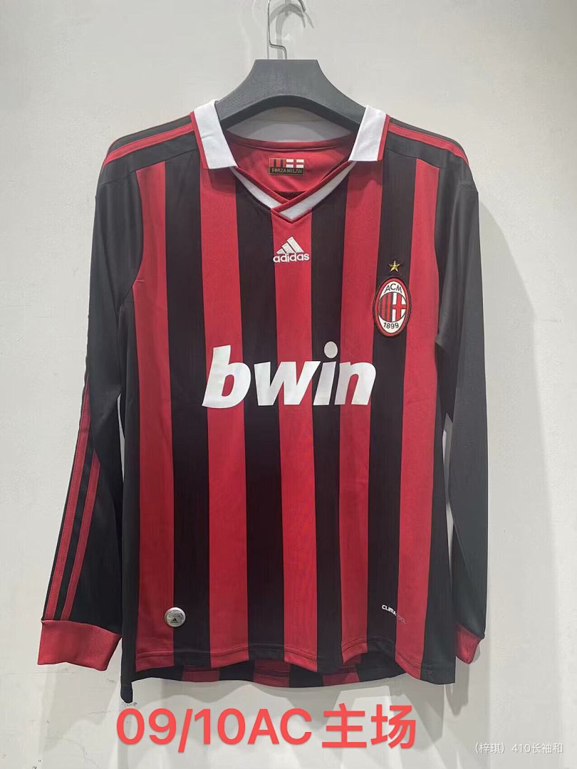 AC Milan 09/10 Home Long Sleeve Football Shirt