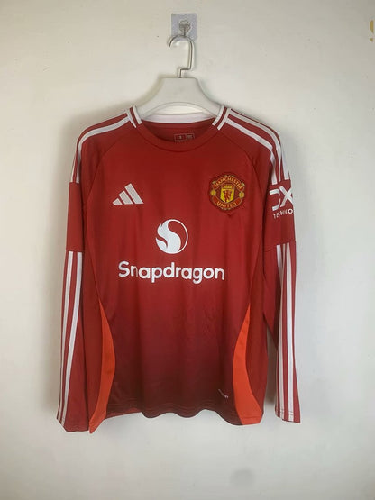 Manchester United 24/25 Home Long Sleeve Football Shirt