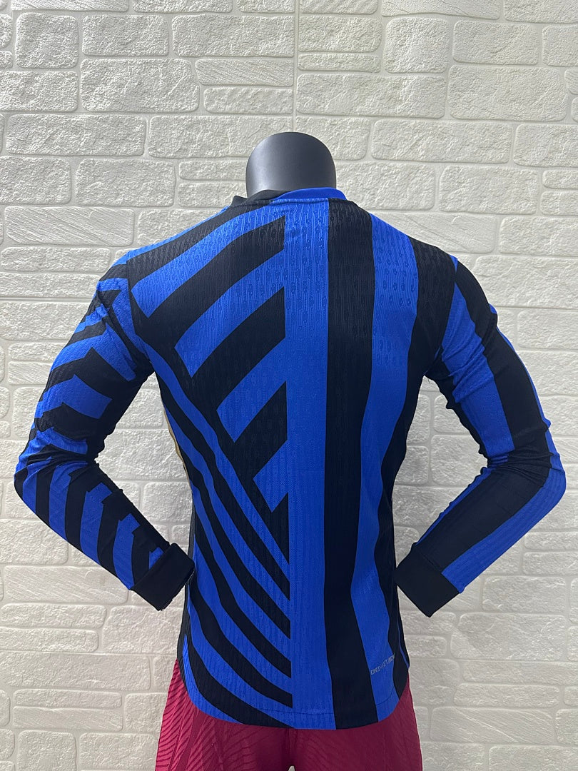 Inter Milan 24/25 Home Long Sleeve Football Shirt