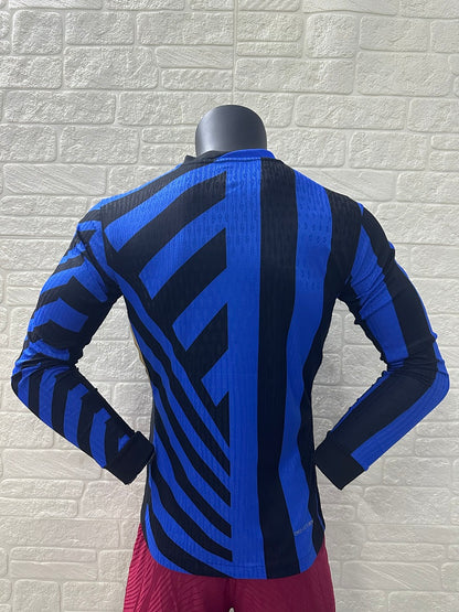 Inter Milan 24/25 Home Long Sleeve Football Shirt