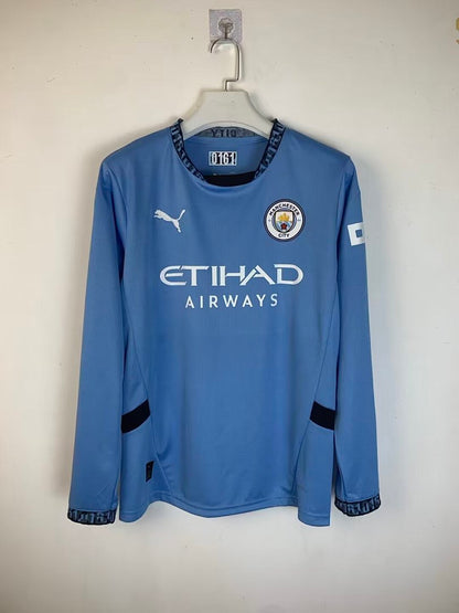 Manchester City 24/25 Home Long Sleeve Football Shirt