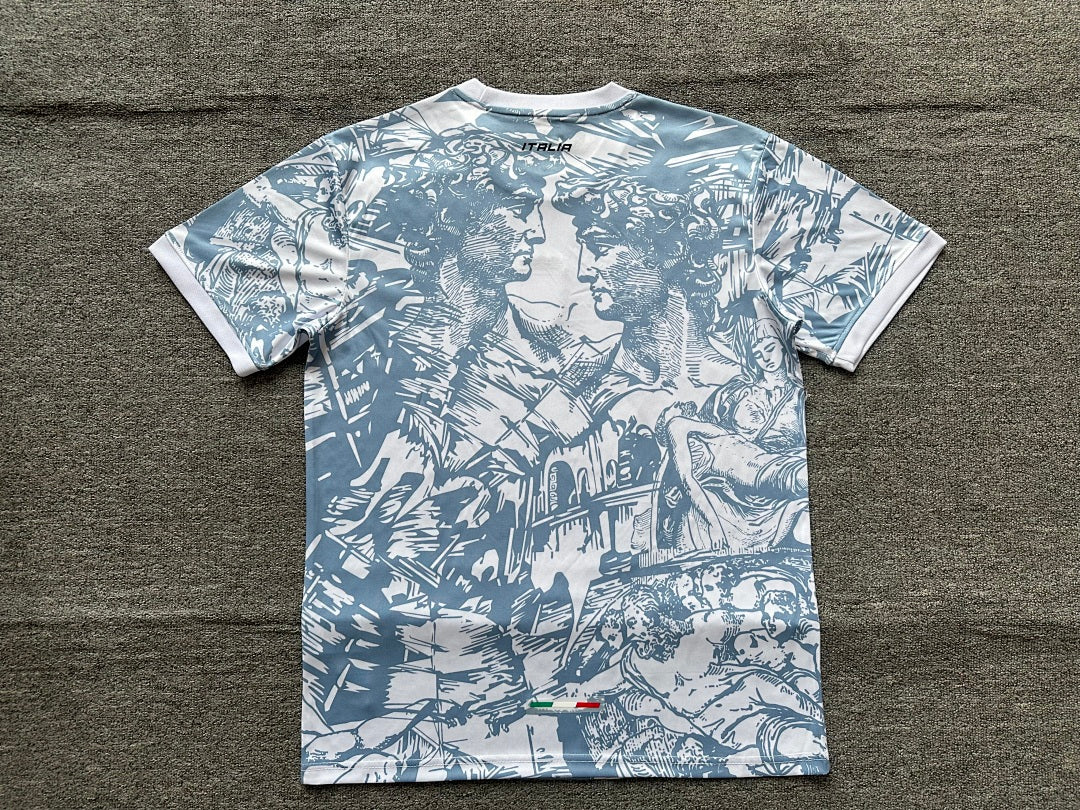 Italy 2024 White Anniversary Football Shirt