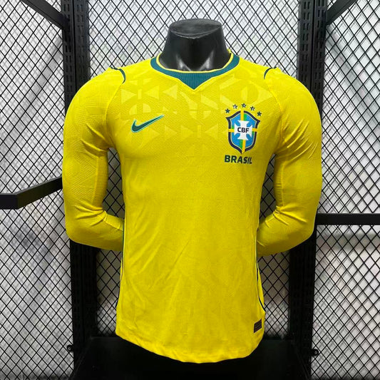 Brazil 2026 Home Long Sleeve Football Shirt