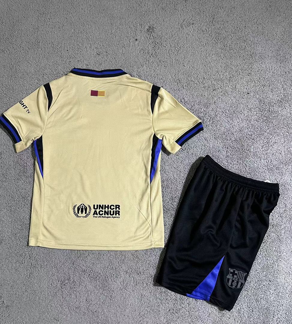 Kids Barcelona 25/26 Away Football Shirt