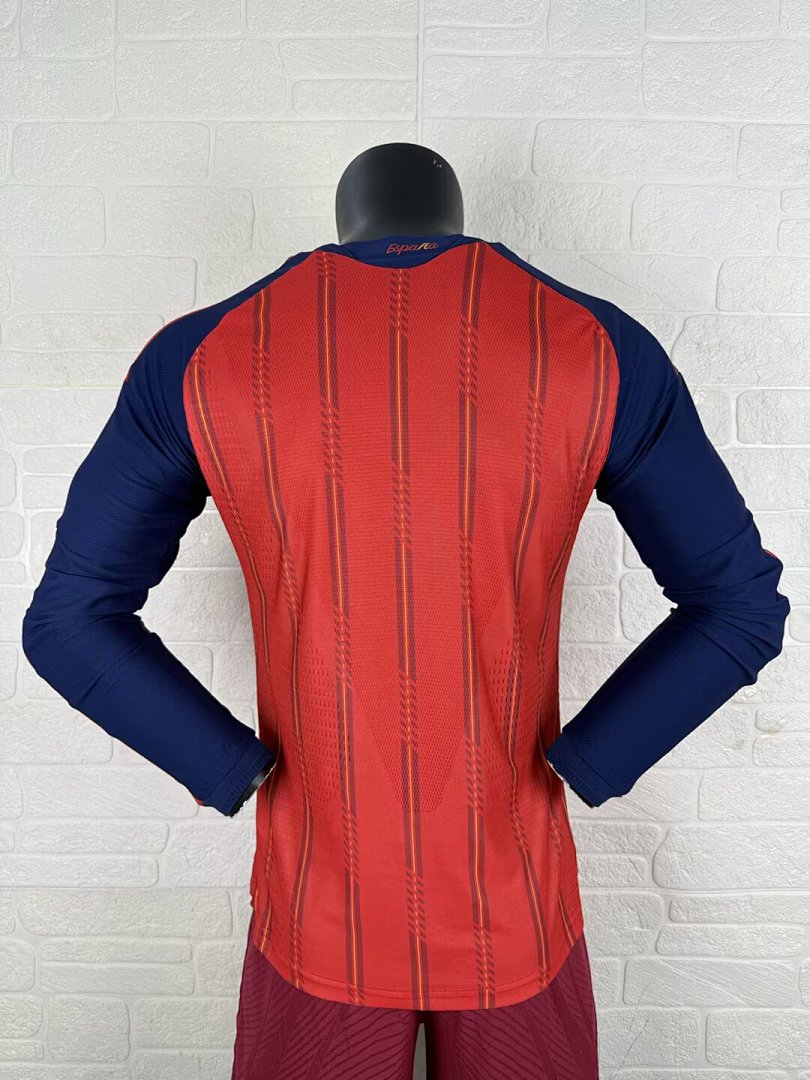 Spain 26/27 Home Long Sleeve Player Version Football Shirt
