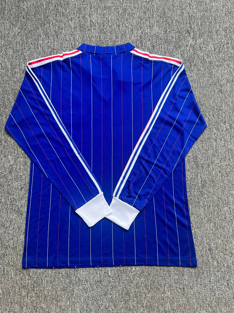 France 80/82 Home Long Sleeve Football Shirt
