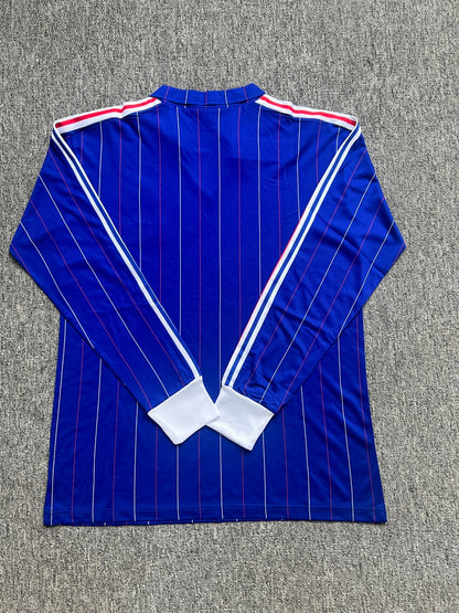 France 80/82 Home Long Sleeve Football Shirt