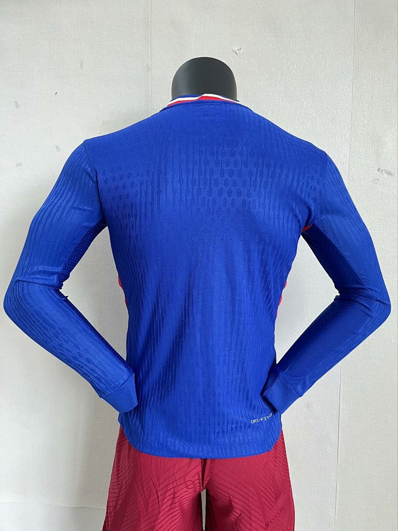 France 24/25 Home Long Sleeve Football Shirt