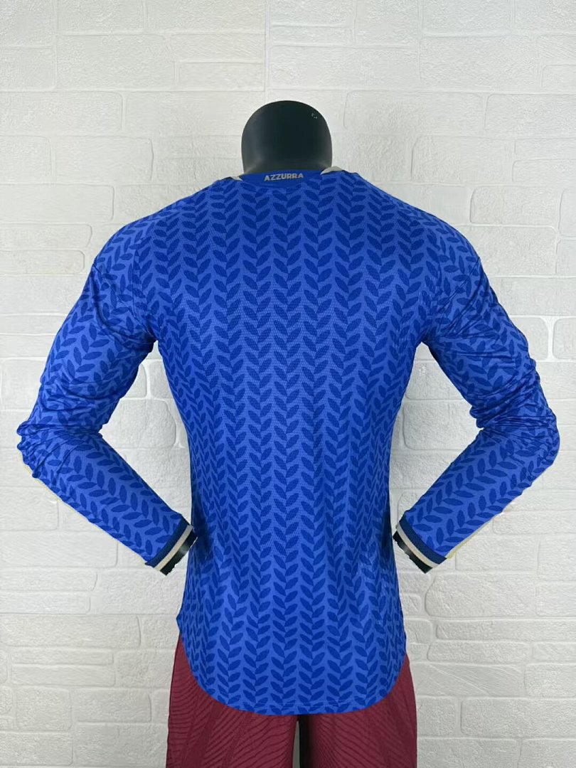 Italy 26/27 Home Long Sleeve Player Version Football Shirt