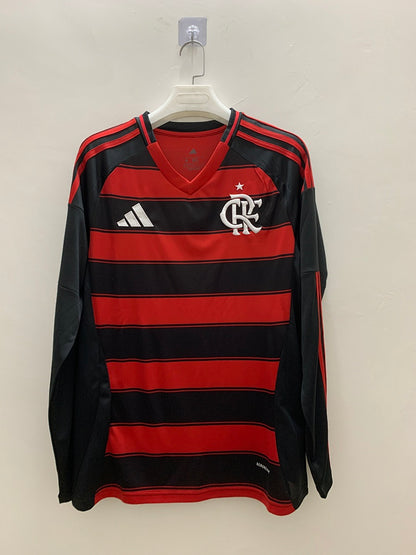 Flamengo 25/26 Home Long Sleeve Football Shirt