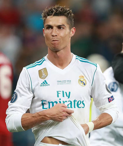 Real Madrid 17/18 Home Player Version Long Sleeve Football Shirt