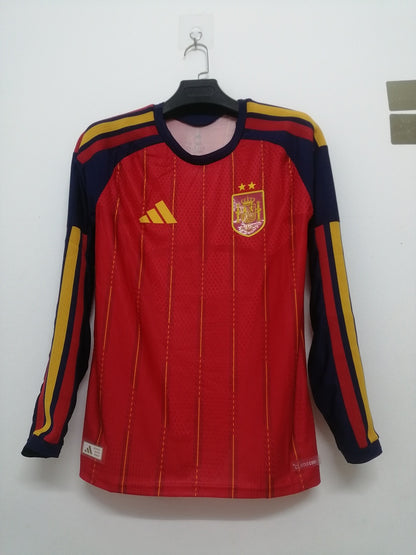 Spain 26/27 Home Long Sleeve Player Version Football Shirt