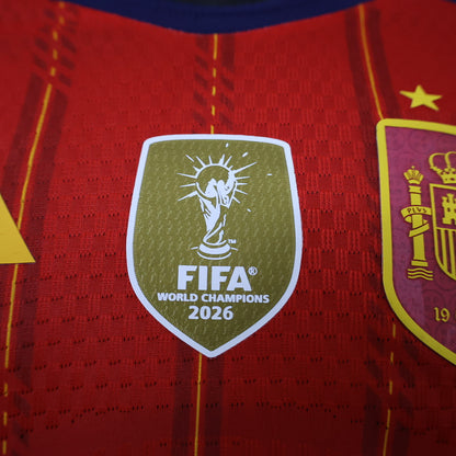 Spain 26/27 Home Two Stars Long Sleeve Football Shirt