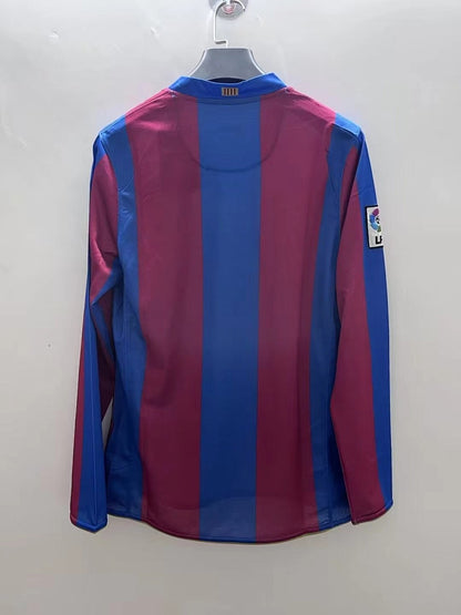 Barcelona 07/08 Home Long Sleeve Football Shirt