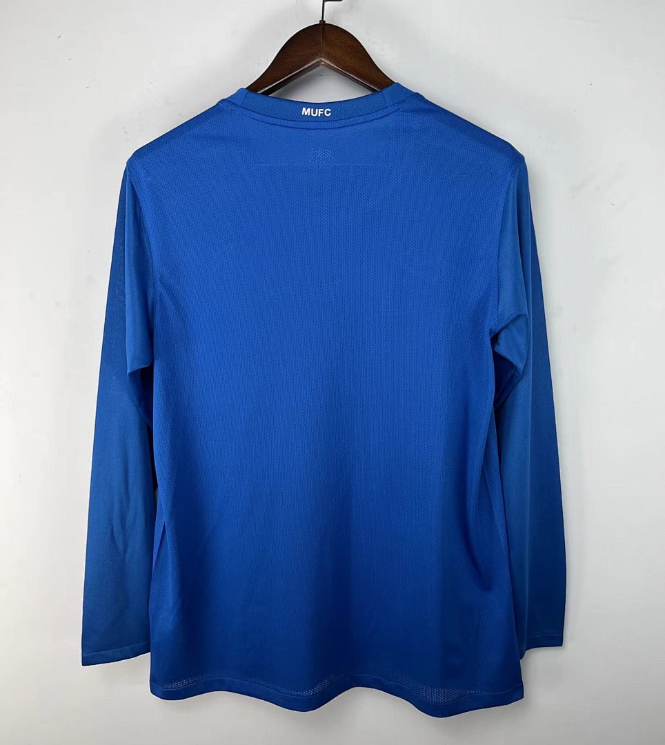 Manchester United 08/09 Away Blue Long Sleeve Football Shirt