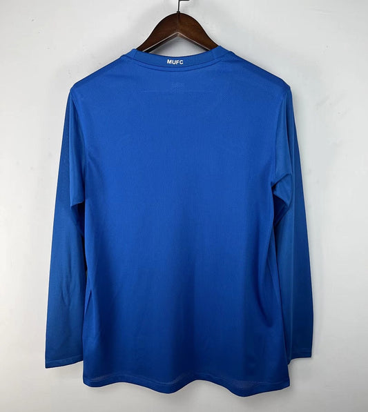Manchester United 08/09 Away Blue Long Sleeve Football Shirt