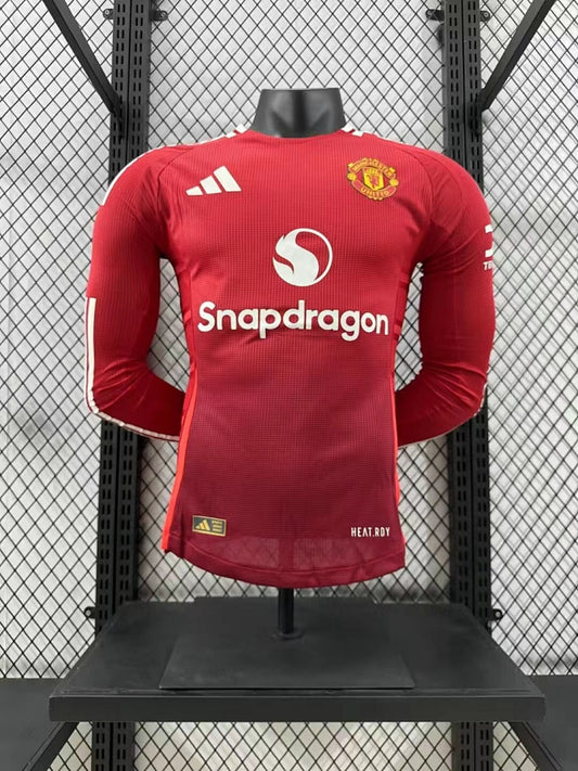 Manchester United 24/25 Home Long Sleeve Football Shirt
