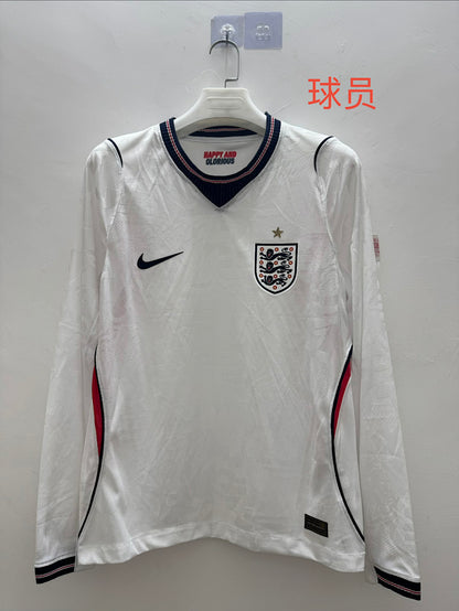 England 26/27 Home Long Sleeve Player Version Football Shirt