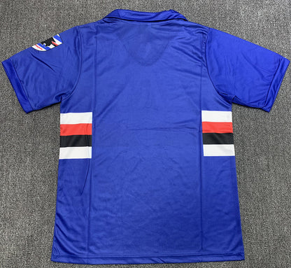 Sampdoria 90/91 Home Football Shirt